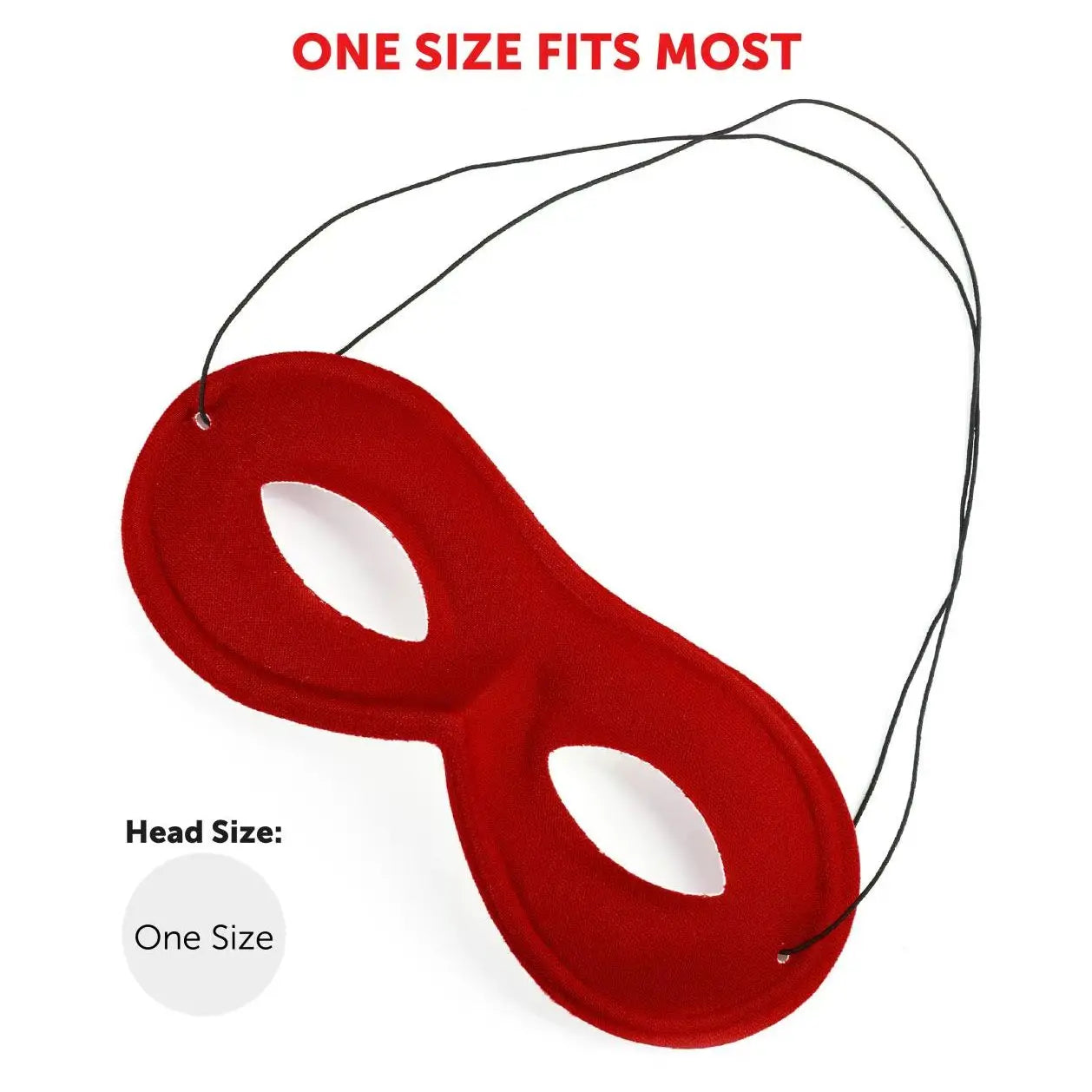 Kids Potato Superhero Costume - Red Cape, Eye Mask, Gloves & Black Belt - Childs World Book Day / Book Week Fancy Dress Costume