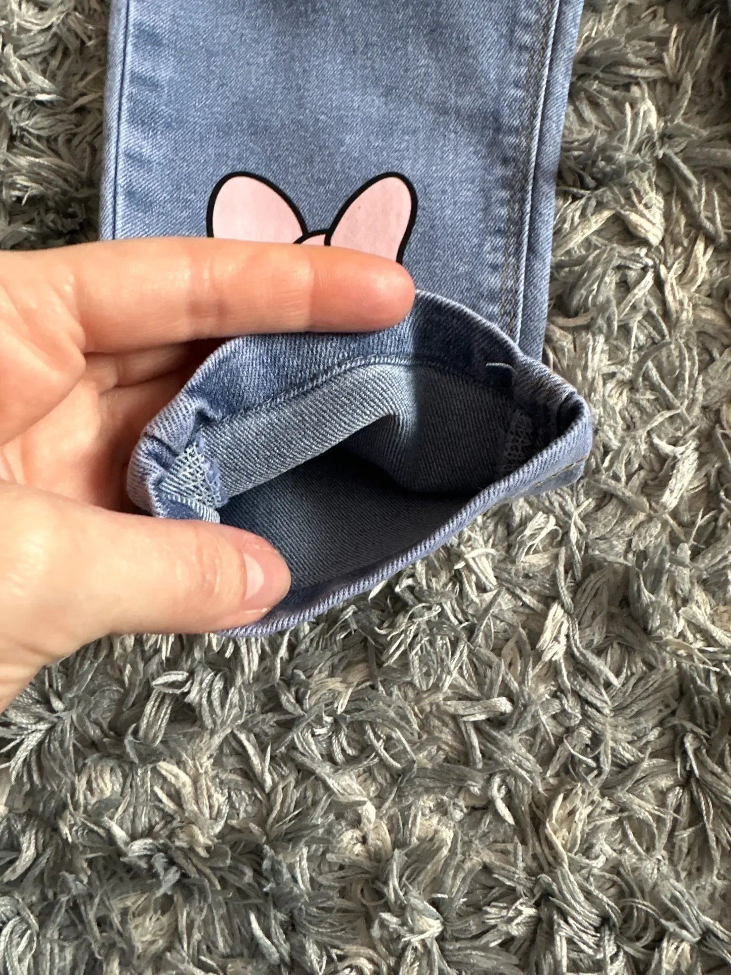 Kids Baby Girls Casual Clothes Jeans Pink Bow Trousers Toddler Infant Denim Clothing Pants Children Bottoms 1 2 3 4 5 6 Years