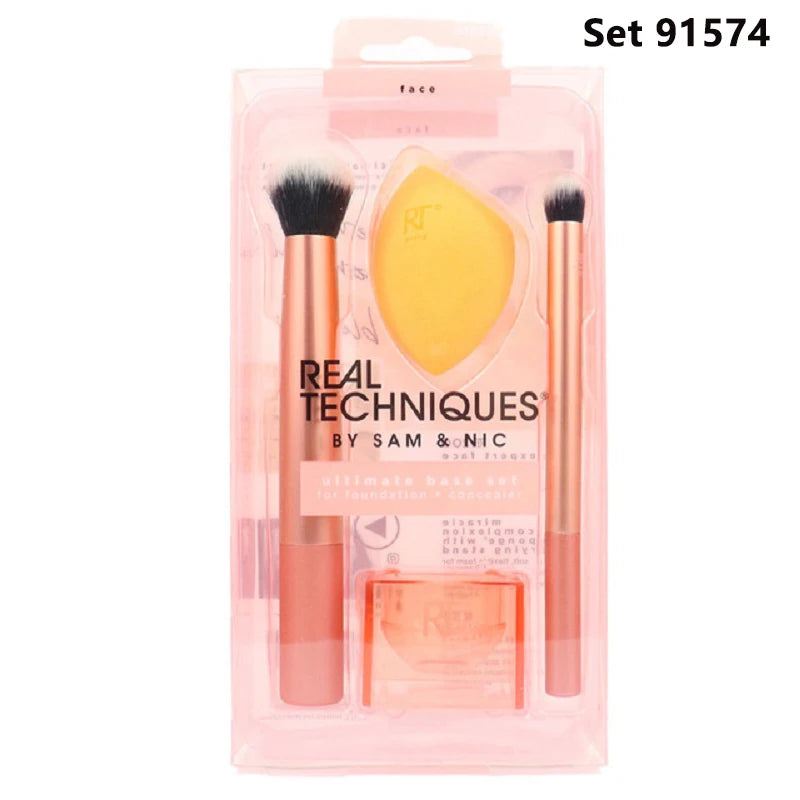 Real Techniques Set Makeup Sponge Set Face Beauty Cosmetic Powder Puff For Foundation Cream Concealer Make Up Blender Tools