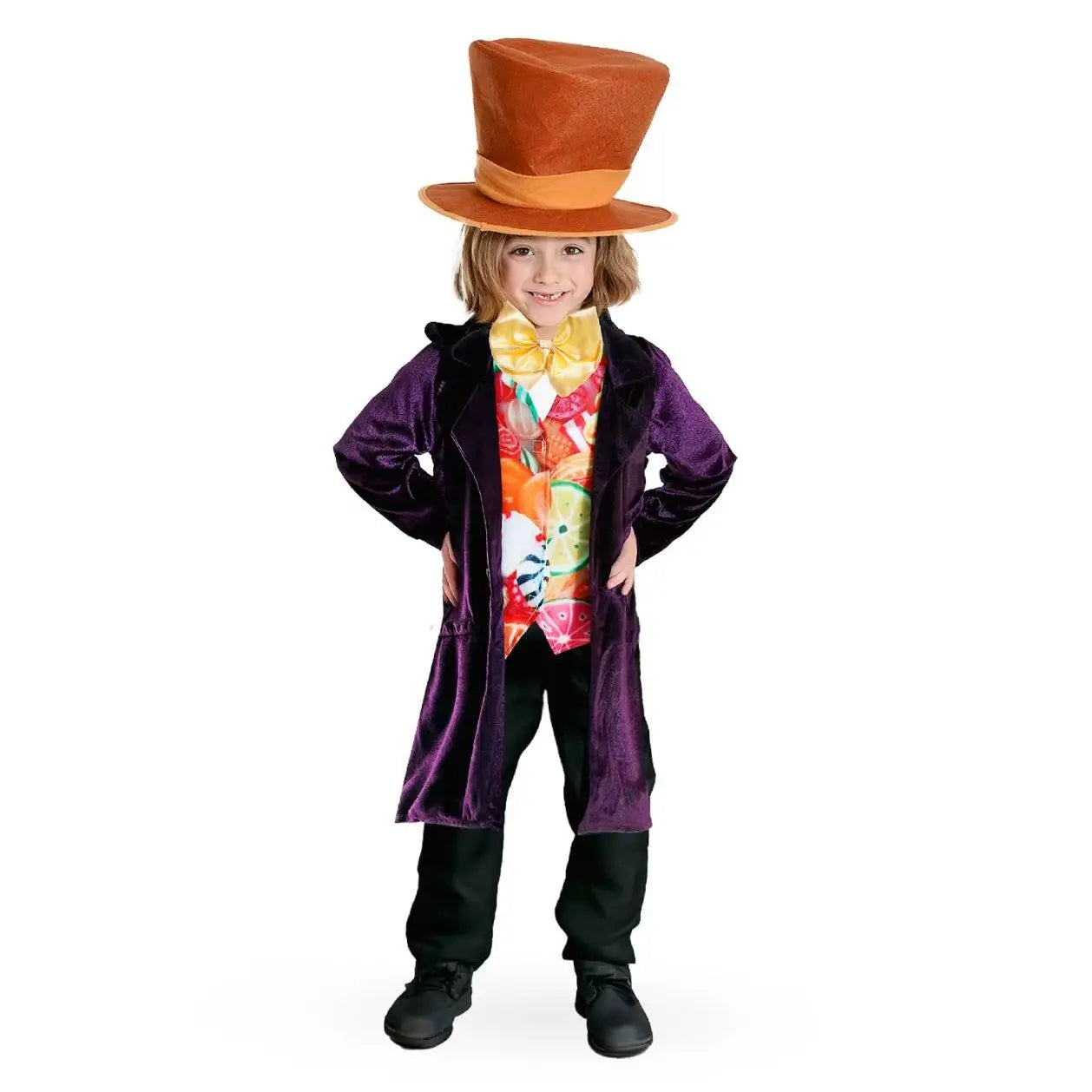 Chocolate Factory Boss Costume For Boys - Kids Chocolate Factory Fancy Dress - For World Book Day - Book Week