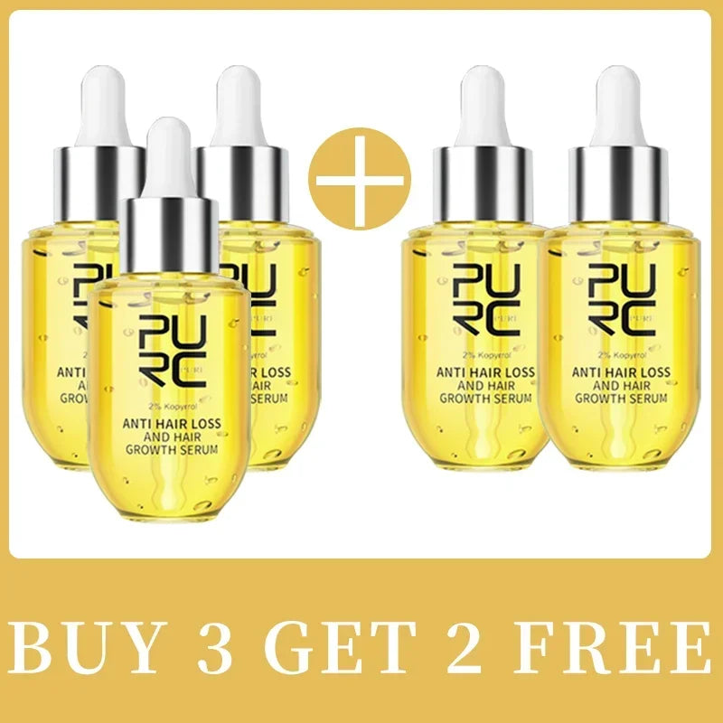 Fast Hair Growth for Men Women Ginger Grow Hair Oil Care Anti Hair Loss Scalp Treatment Serum Products Beauty Health