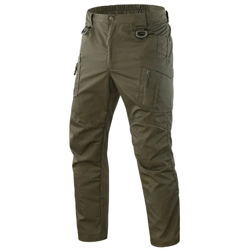 Men City Pants Cargo Trousers Multi-pocket Waterproof Wear-resistant Casual Training Overalls  Fat Cargo Quick Dry Pants