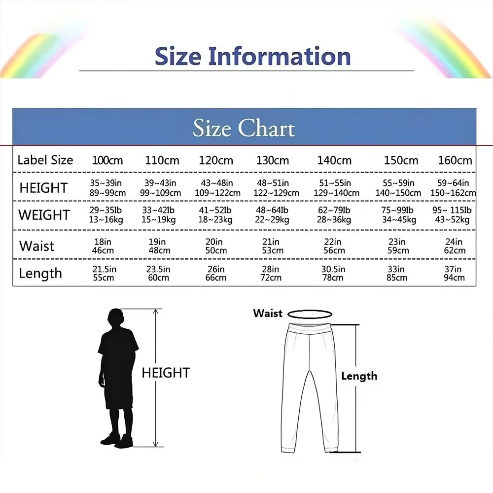 Alphabet fashion children's striped sports autumn and winter sweatpants, casual boys' comfortable pants, black and gray pants